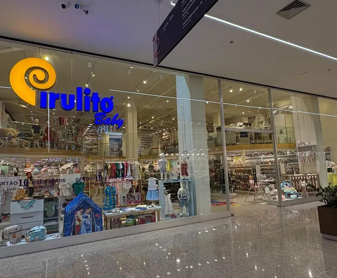 Fachada da Pirulito Baby no Shopping Pátio Petrópolis